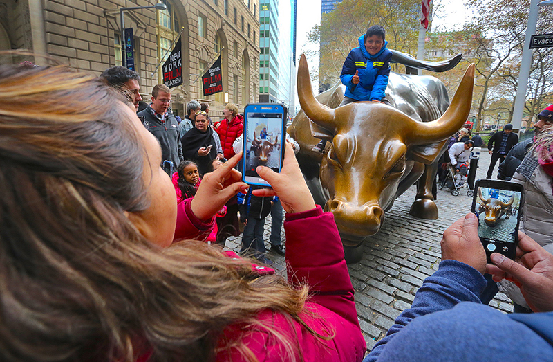 Riding the Bull Market, Wall St, New York City